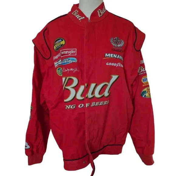 Vintage NASCAR Racing Jacket Size Small Dale Earnhardt Jr. Y2K - Picture 1 of 12